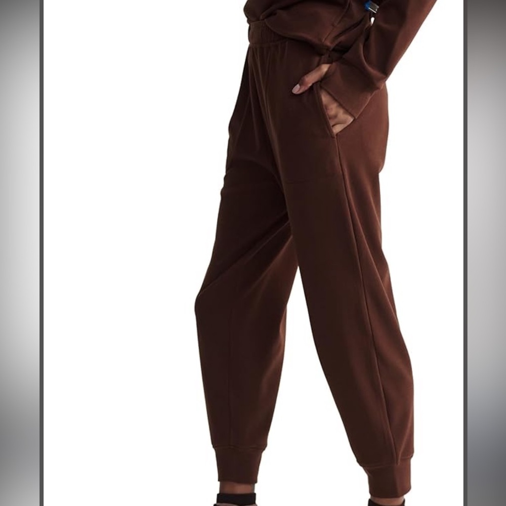 Varley Brown Track Pants - Picture 2 of 3